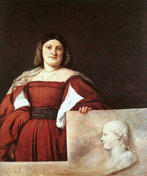  Titian Portrait of a Woman called La Schiavona oil painting picture